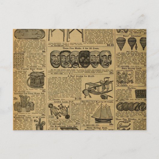  Adverteren krantenspeelgoed Briefkaart (Voorkant)