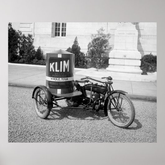 Adverteren motorfiets, 1921 poster (Voorkant)