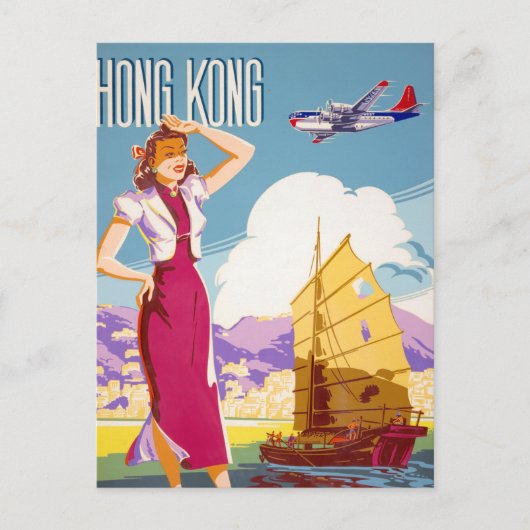  Adverteren Northwest Airlines-Poster Briefkaart (Voorkant)