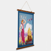  Adverteren Northwest Airlines-Poster Hangend Wandkleed (Gebogen)