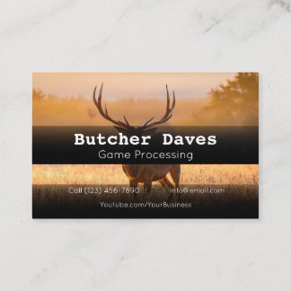 Adverteren over Game Deer Animal Processing Compan Visitekaartje