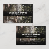 Adverteren over Game Deer Animal Processing Compan Visitekaartje (Voorkant / Achterkant)