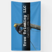 Adverteren over snijdende bedrijfsbanner spandoek (Verticaal)