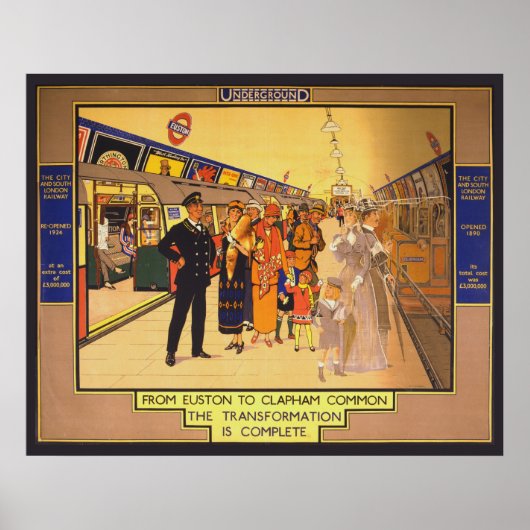 Adverteren Poster voor de metro van Londen (Voorkant)