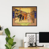 Adverteren Poster voor de metro van Londen (Thuiskantoor)