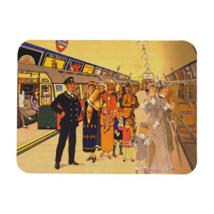  Adverteren Poster voor de metro van Londen Magneet