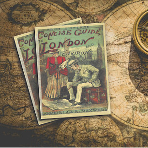  Adverteren reisgids naar Londen Engeland Briefkaart