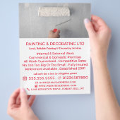 Adverteren verf-roller, verf- en decorator flyer (Hand)