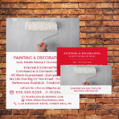 Adverteren verf-roller, verf- en decorator flyer