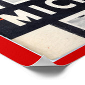  adverteren, winterlure van Michigans Poster (Hoek)