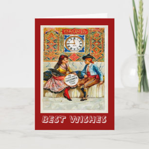 Adverterene vintage, het poster Madrid van de Reis Kaart