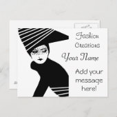 Advertisatie mode Designer Briefkaart (Voorkant / Achterkant)