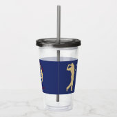 Advertisement Blue Gold Golf Club Acryl Drinkbeker (Rechts)