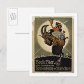 Advertisement voor Bock Beer uit Lowenbrau Brewer Briefkaart (Voorkant / Achterkant)
