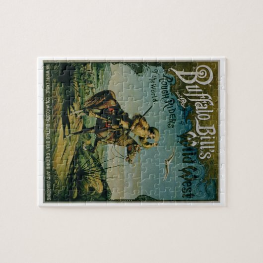 Advertisement voor 'Buffalo Bill's Wilde West and  Legpuzzel (Horizontaal)