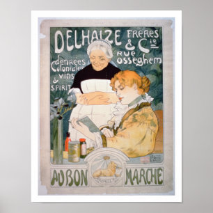 Advertisement voor Delhaize, Brothers en Co. op de Poster