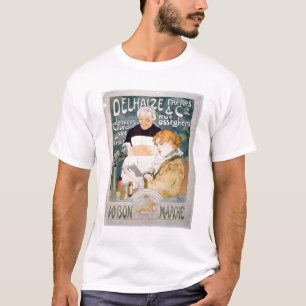 Advertisement voor Delhaize, Brothers en Co. op de T-shirt