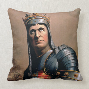 Advertisement voor "John McCullough as Richard III Kussen