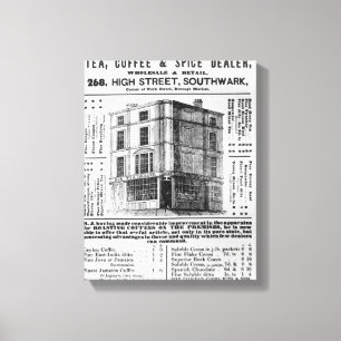 Advertisement voor Robert Jones, Tea Canvas Afdruk