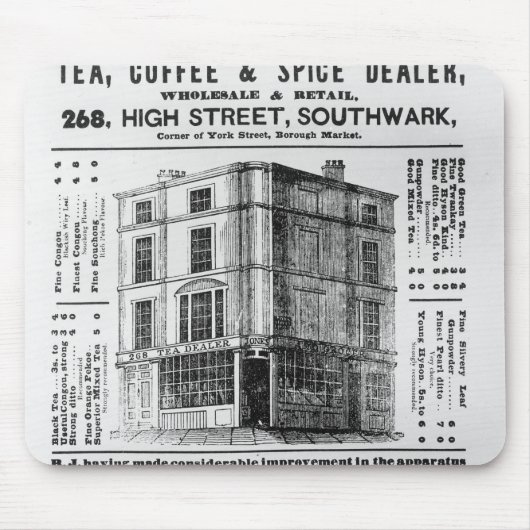 Advertisement voor Robert Jones, Tea Muismat (Voorkant)