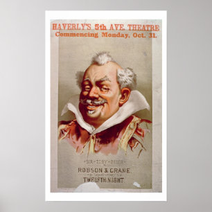 Advertisement voor Robson & Crane's 'Twaalfde nach Poster