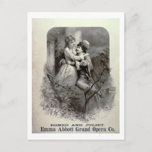 Advertisement voor "Romeo and Juliet", beginnend E Briefkaart