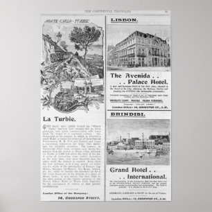 Advertisements for La Turbie Restaurant Poster