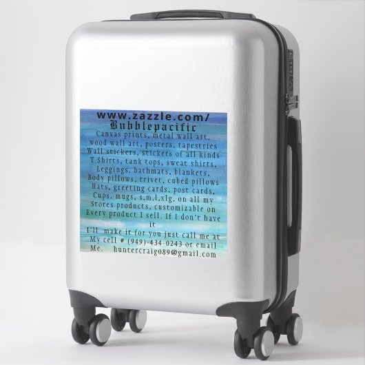 Advertiserende sticker (Koffer)