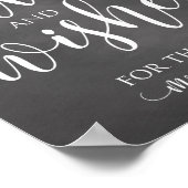 Advice and Wishes Wedding Decor Sign Poster (Hoek)