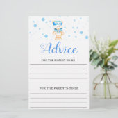 Advice Blue Boy Baby shower (Staand voorkant)