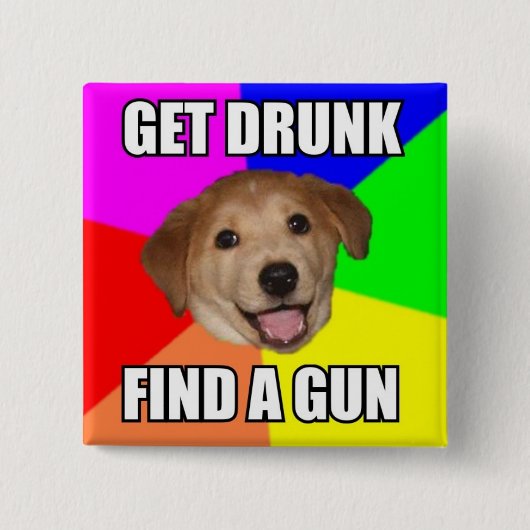 Advice Dog Button (Voorkant)