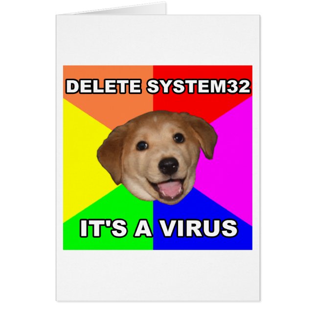 Advice Dog zegt: Het virus verwijderen (Voorkant)