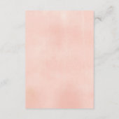 Advice en wenst perzikgrillkaarten informatiekaartje (Achterkant)