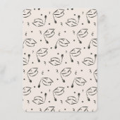 Advice for the Grad Whimsical Scribble Doodles Informatiekaartje (Achterkant)