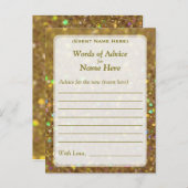 Advice Kaart | Glam Glitter (Voorkant / Achterkant)