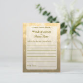 Advice Kaart | Gold Bokeh Lights (Staand voorkant)