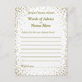 Advice Kaart | GoudConfetti