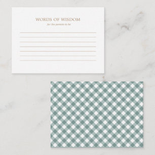 Advice Kaart - Rustic Autumn Herfst Baby shower