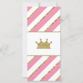 Advice Kaart voor Mam-Te-be, Baby shower, Faux Gol (Achterkant)