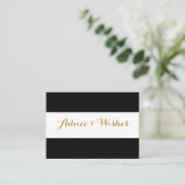 Advice & wishes Weddenschappen Advieskaart (Staand voorkant)