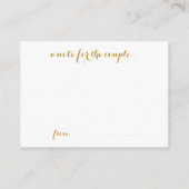 Advice & wishes Weddenschappen Advieskaart (Achterkant)