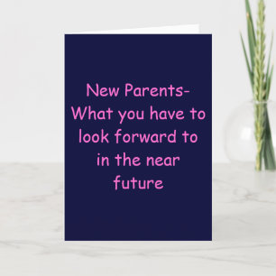 ADVIES AAN NIEUWE OUDERS-BABY GEFELICITEERD KAART