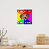 Advies Dog zegt: Aandrijving en tekst Poster (Keuken)