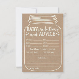 Advies en Voorspelling Kaarten voor Baby shower Ga RSVP Kaartje