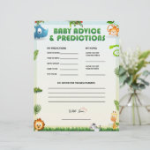 Advies en voorspelling van baby [Dierthema] Briefhoofd (Staand voorkant)