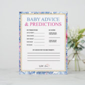 Advies en voorspellingen van baby [Floral Waterver Briefhoofd (Staand voorkant)