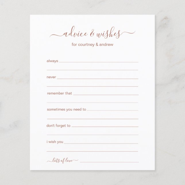 Advies en Wensen (Voorkant)