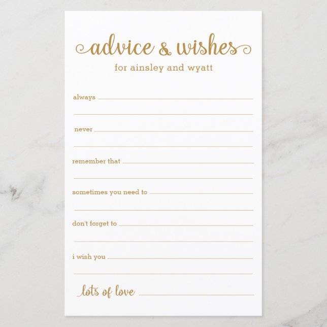 Advies en Wensen (Voorkant)