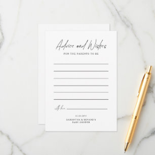Advies en Wensen Aanstaande Ouders Script Baby Sho