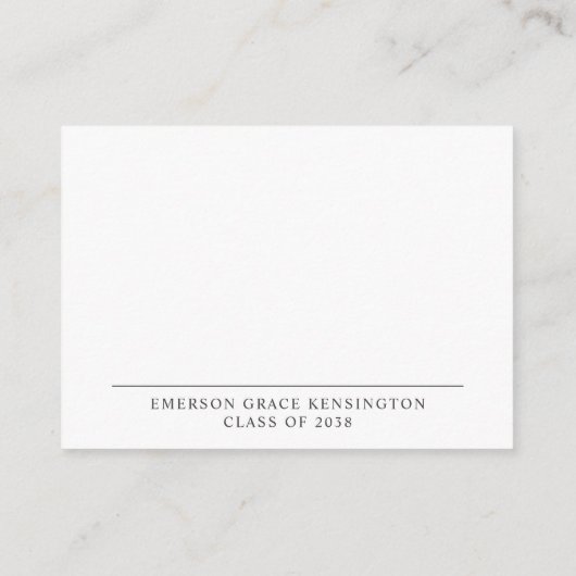 Advies en wensen Hand getrokken Afstuderen Doodle Informatiekaartje (Achterkant)